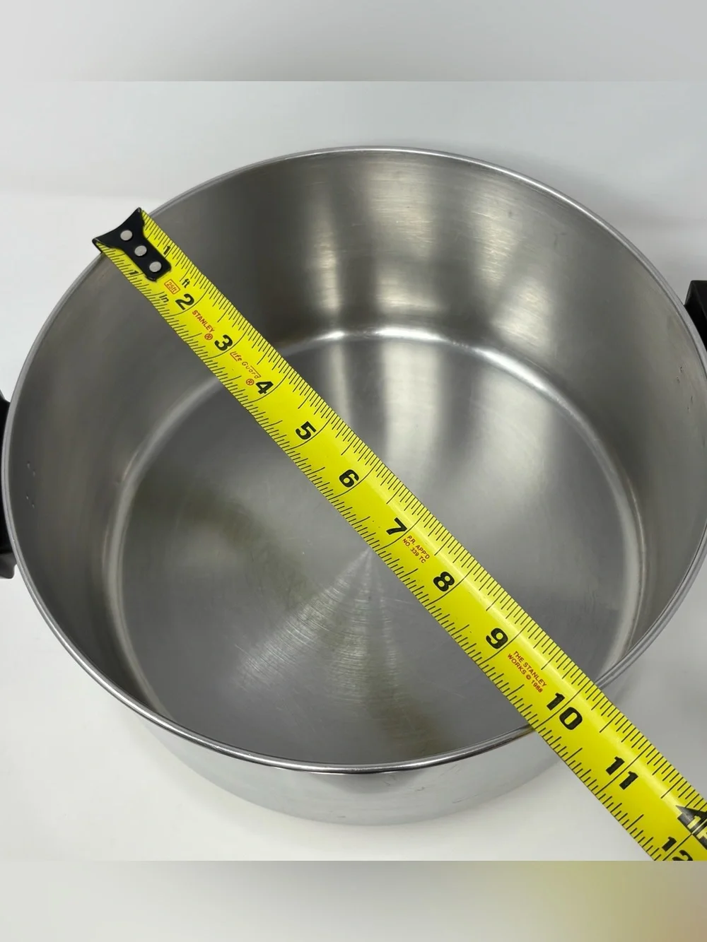 Revere Ware Stainless Steel 6 Qt Quart Stock Pot w/ Lid Tri Ply Bottom Vintage